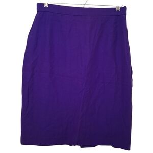 Vintage Bright Purple Pencil Skirt - ILGWU Union Label - Made in Canada Size 14